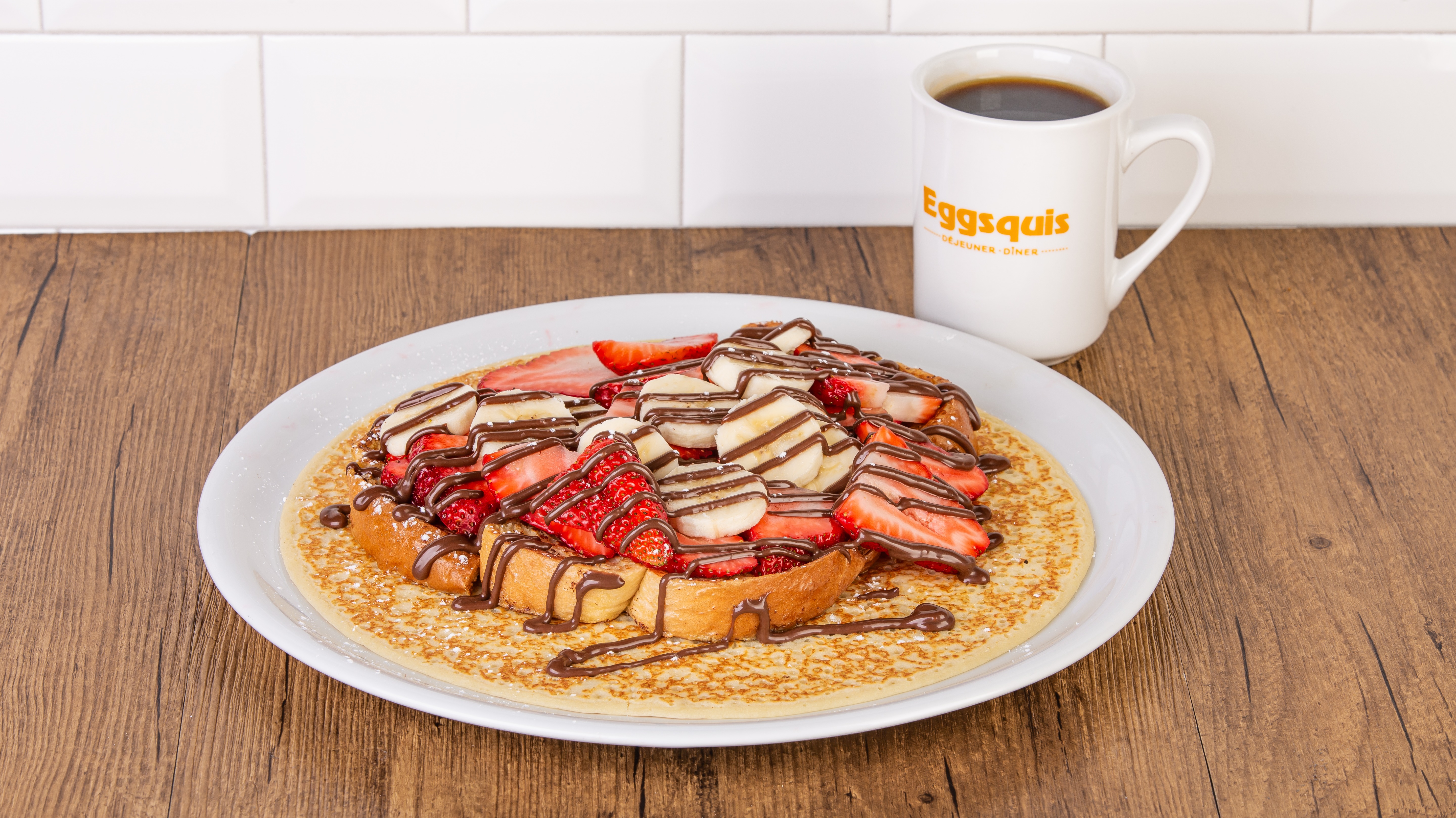 Delight fraises, bananes et chocolat noisette / Strawberries, Bananas, and Hazelnut Chocolate