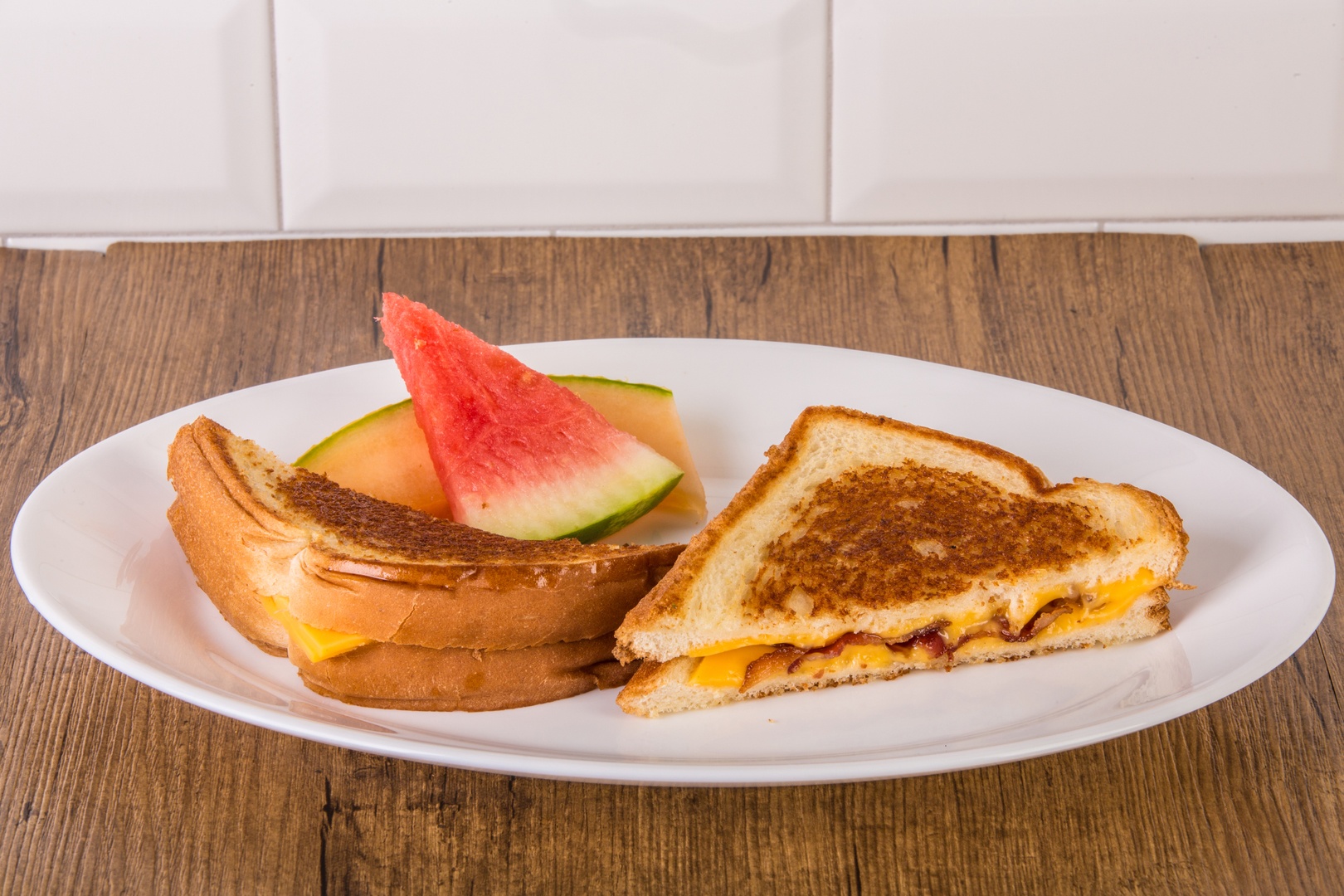 Fromage grillé avec bacon / Grilled Cheese with Bacon
