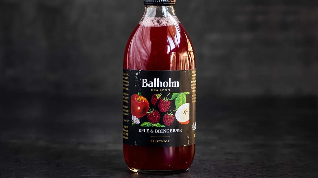 Balholm Eple og Bringebær 0,33l