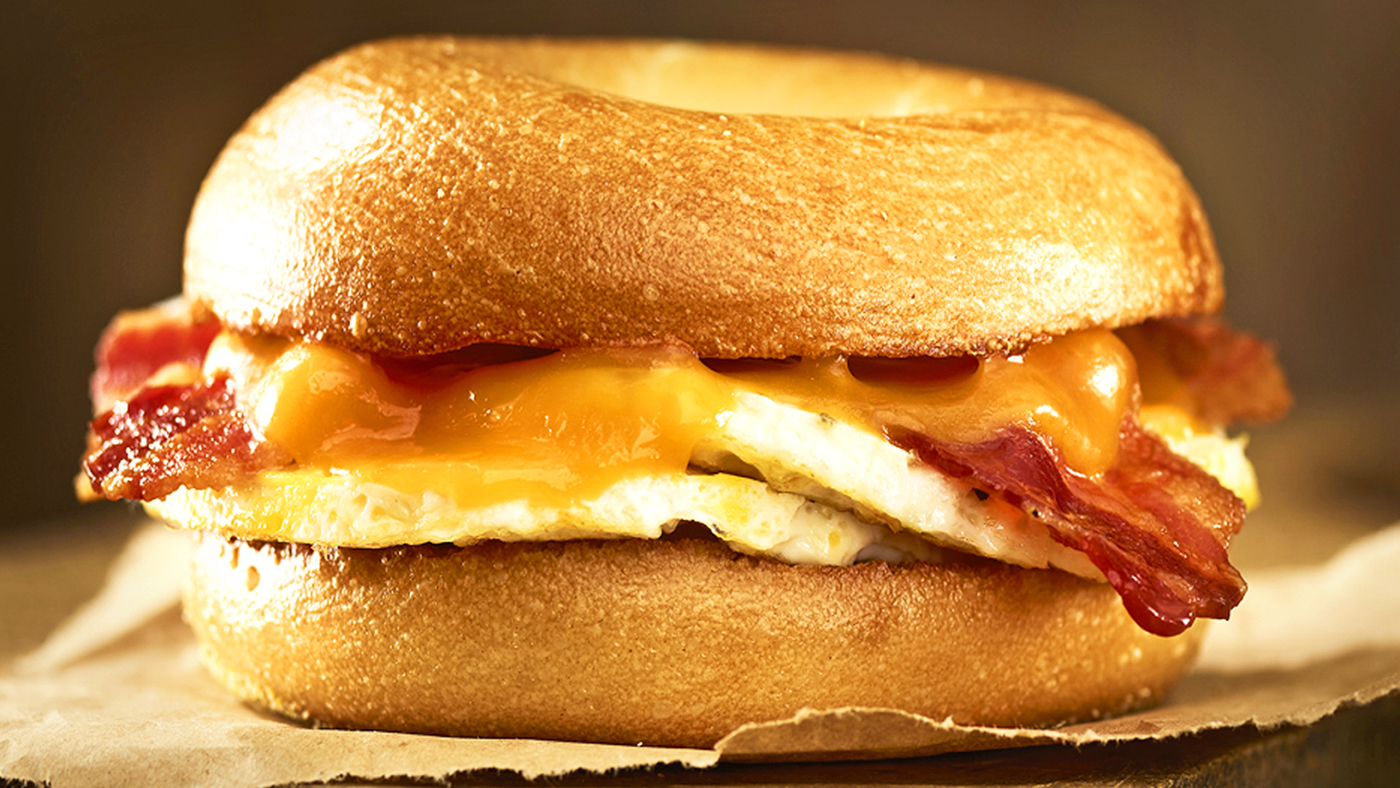 Bacon and Cheddar Egg Sandwich