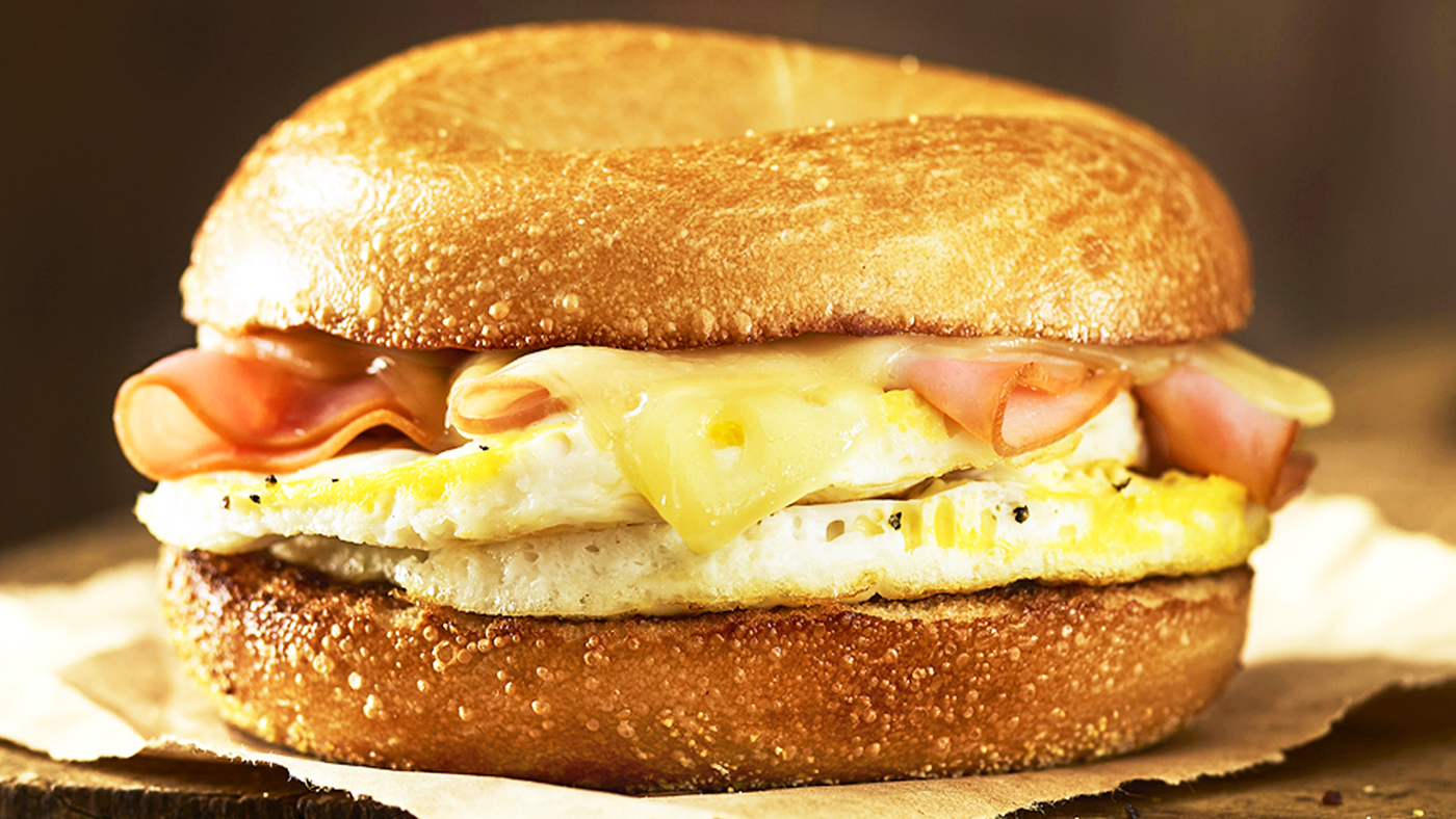 Ham and Swiss Egg Sandwich
