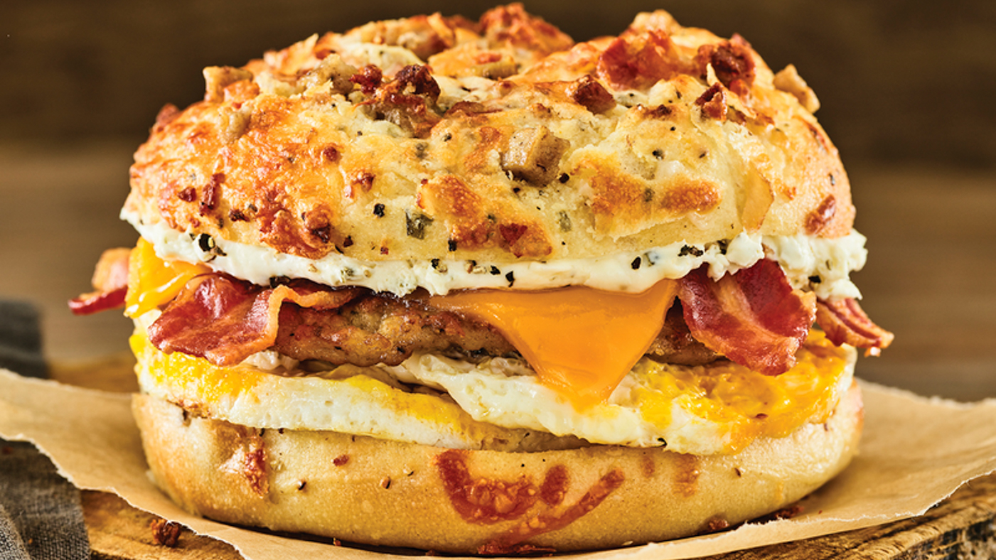 NEW! Country Bagels and Gravy Egg Sandwich
