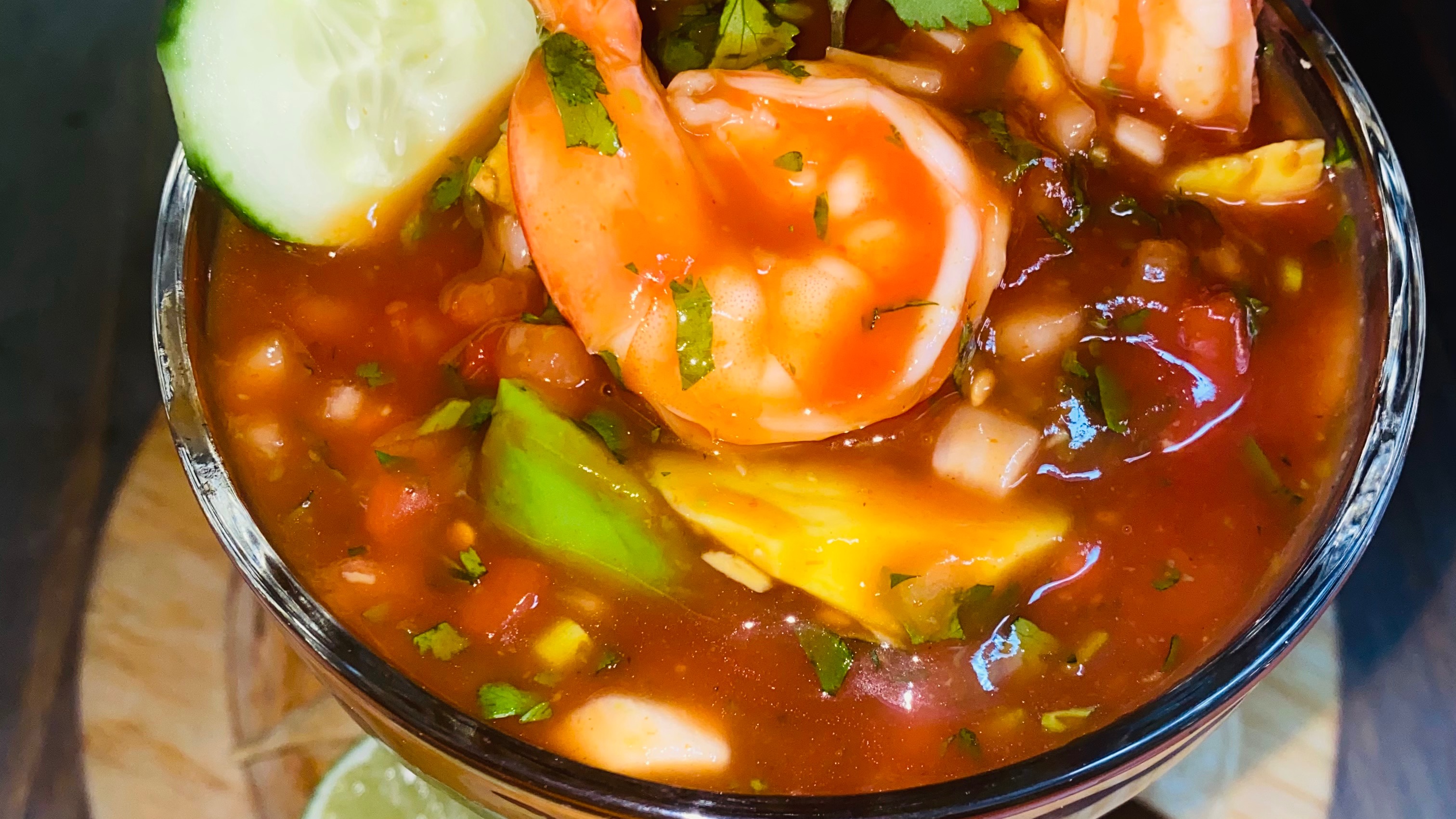 Mexican Shrimps Cocktail.
