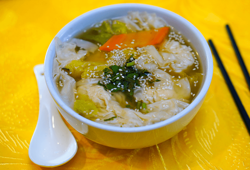Sopa de Wantán de Camarón
