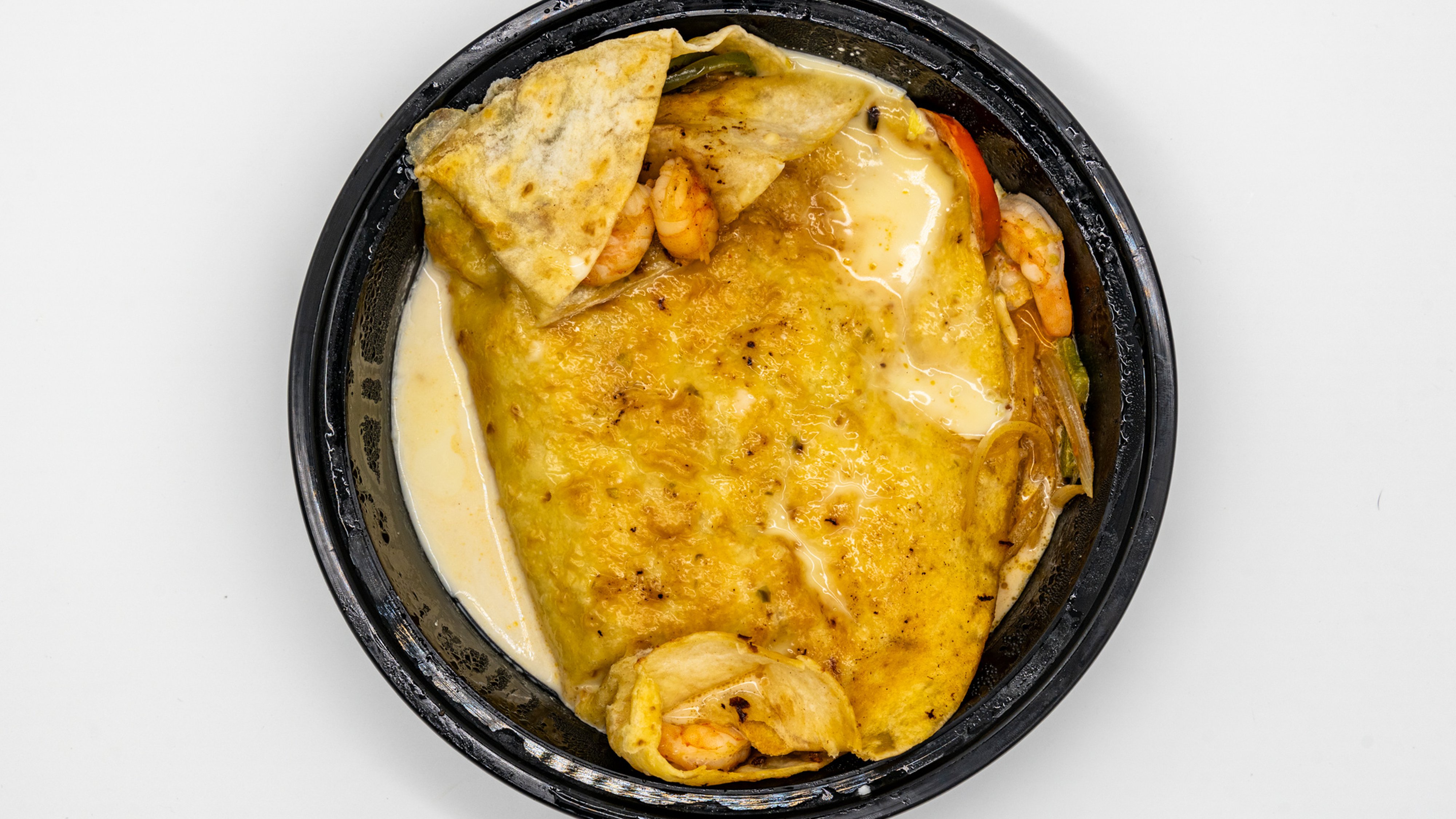 56. Quesadilla De Fajitas Camarones