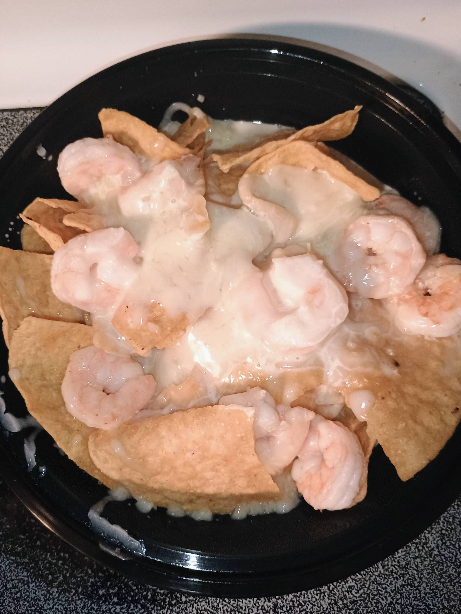 Shrimp and Cheese Nachos