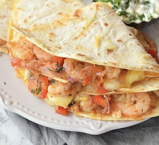 2. Shrimp Quesadilla
