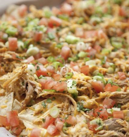 Shredded Chicken Nachos