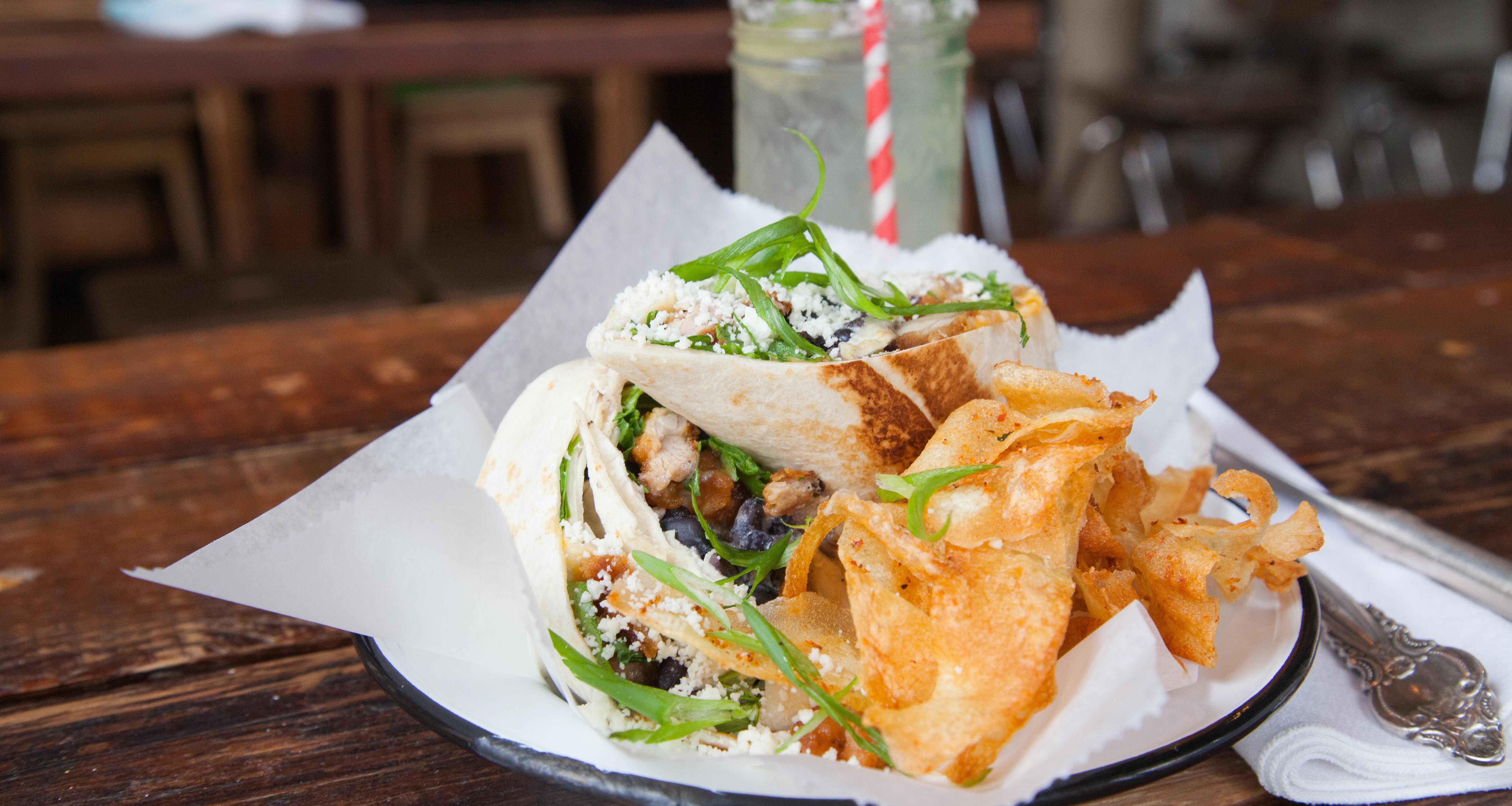Fried Chicken Burrito