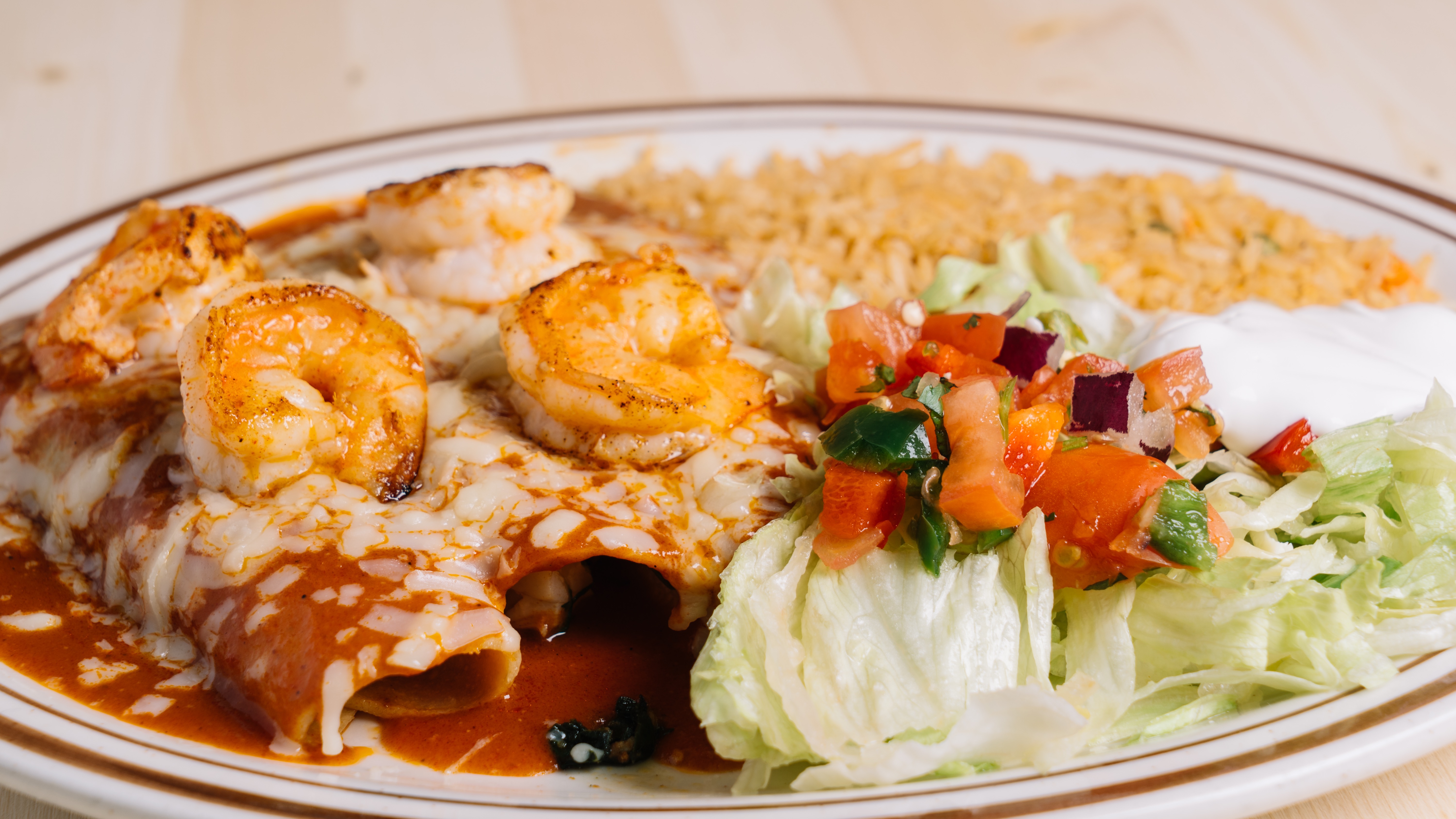 Seafood Enchiladas