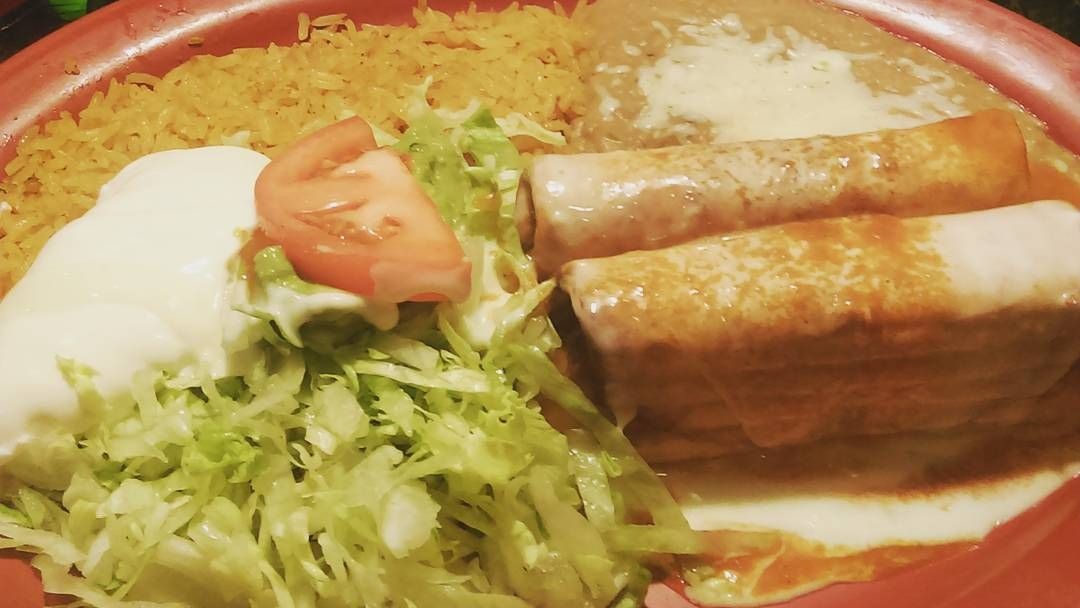13. Burrito, Enchilada, Rice and Beans