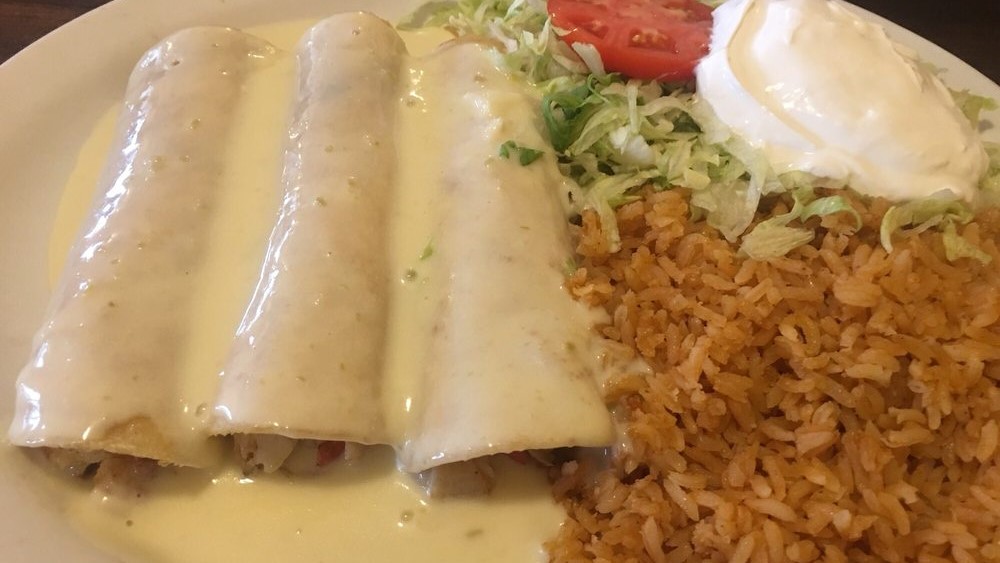 Lunch Krabmeat Enchiladas