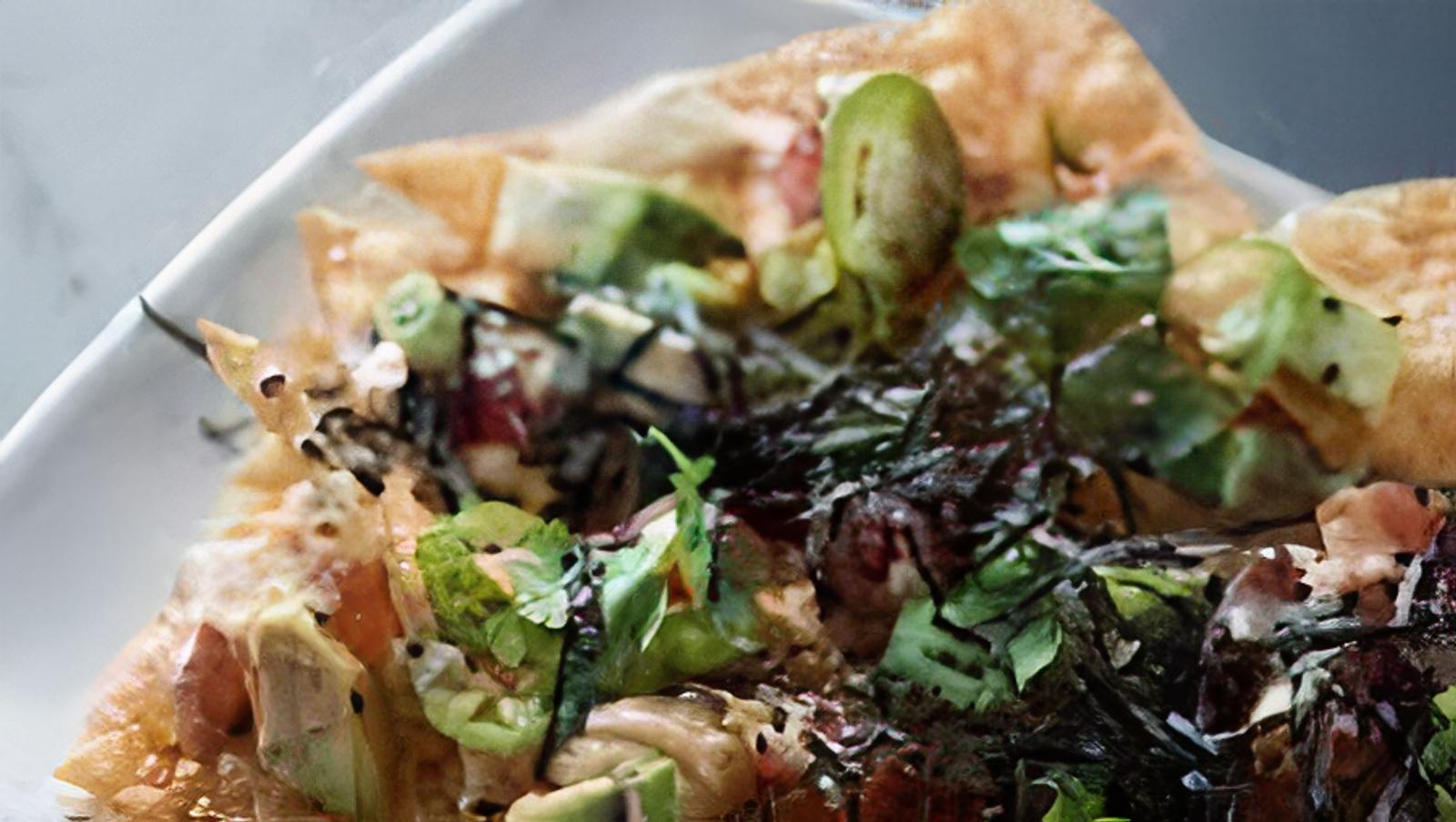 Nachos with ground beef