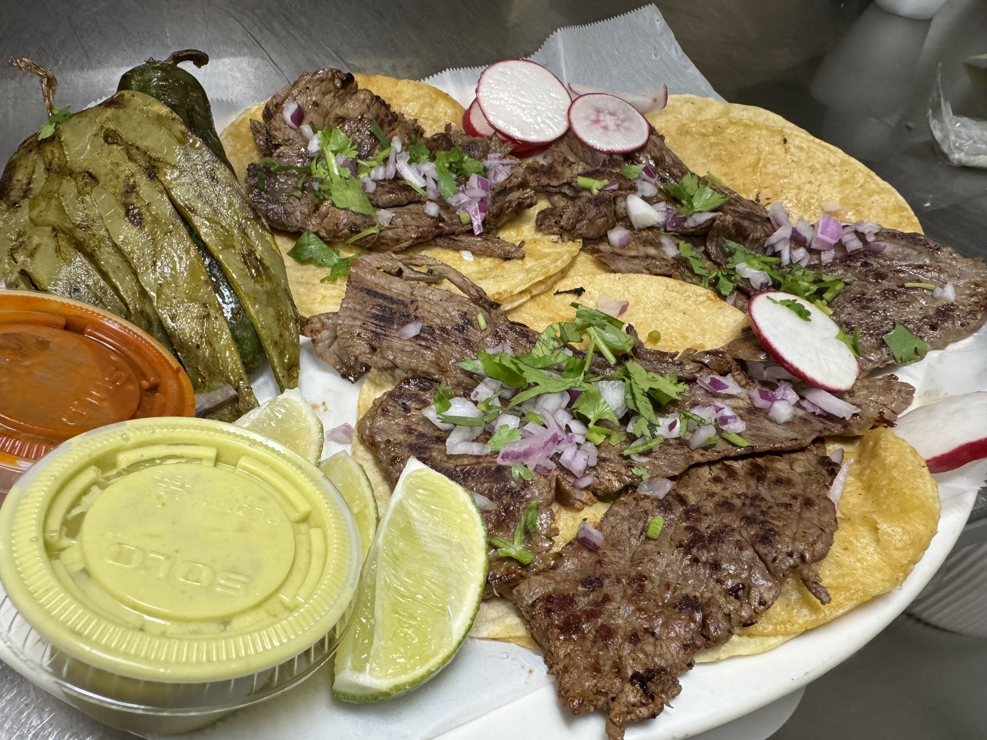 Tacos de cecina (lean beef ) new!!