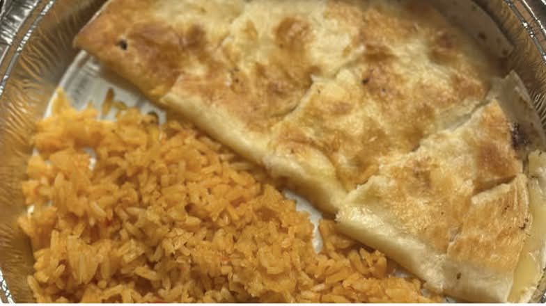 4. Cheese Quesadilla with Rice