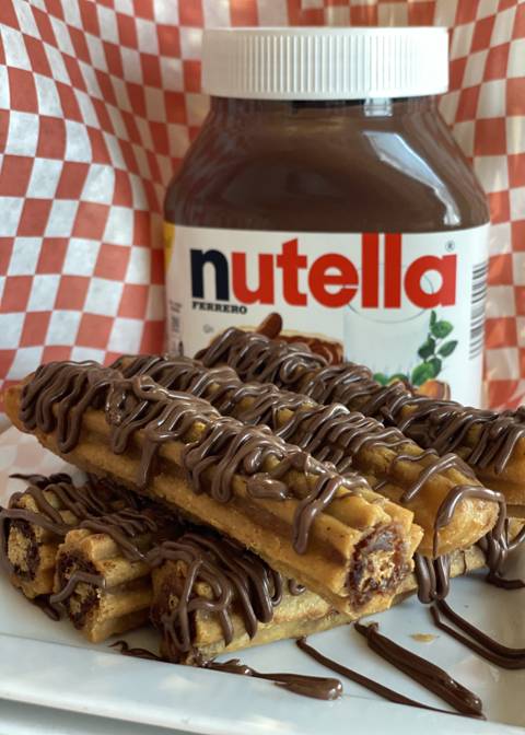 Churros con nutella