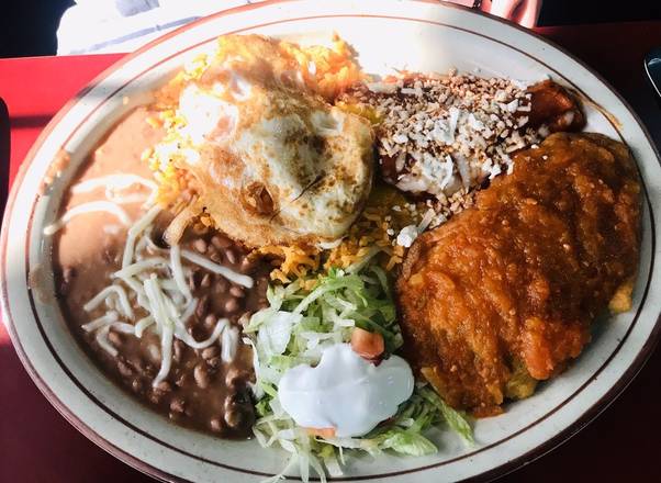 #1 - 1 Enchilada and 1 Stuffed Pepper