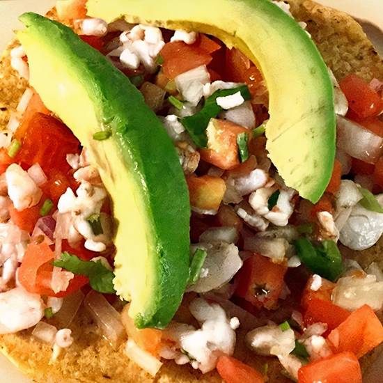 1 - Shrimp Ceviche Tostada