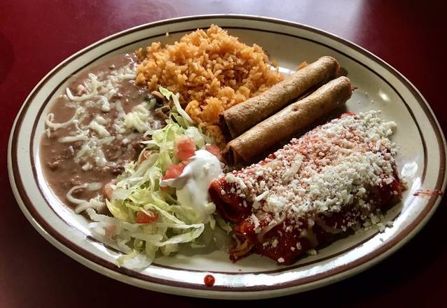 #3 - 2 Enchiladas and 2 Flautas