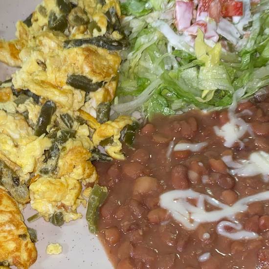 Order of Eggs W/ Nopales (Cactus)