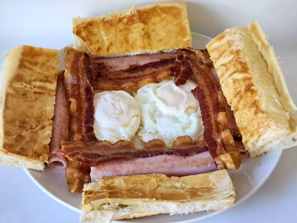 Desayuno de huevos fritos