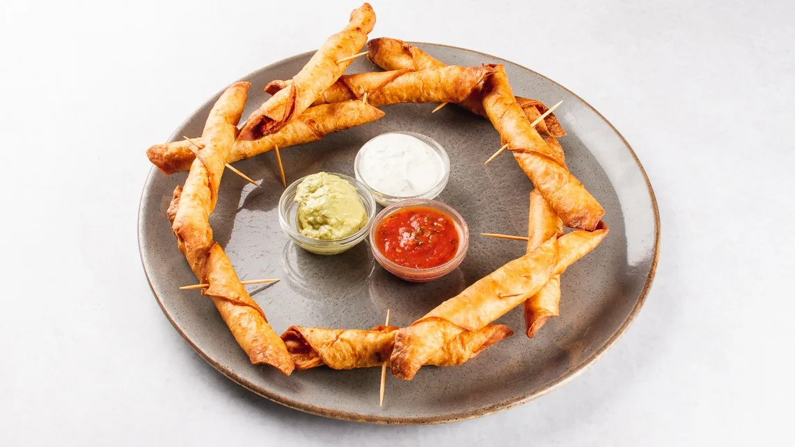Taquitos vegetarianos