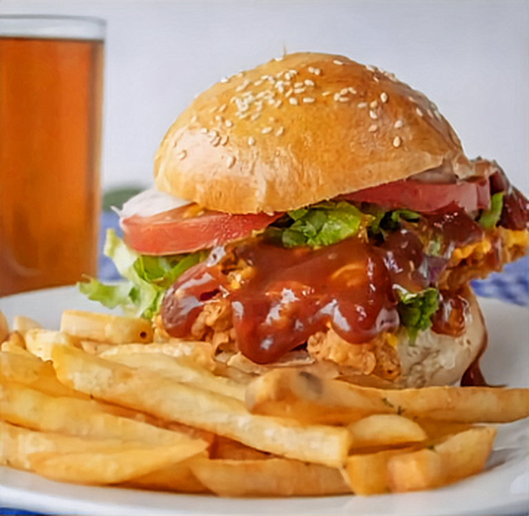 Hamburguesa Pollo Bbq
