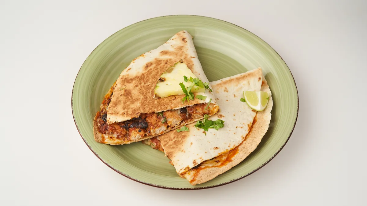 1. Lime-Chicken-Quesadilla