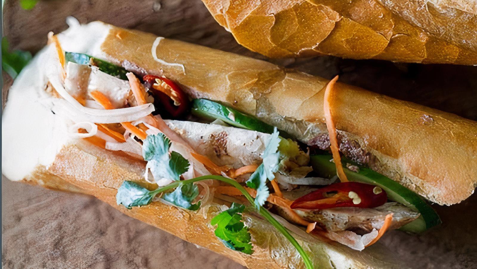 Grilled pork sandwich