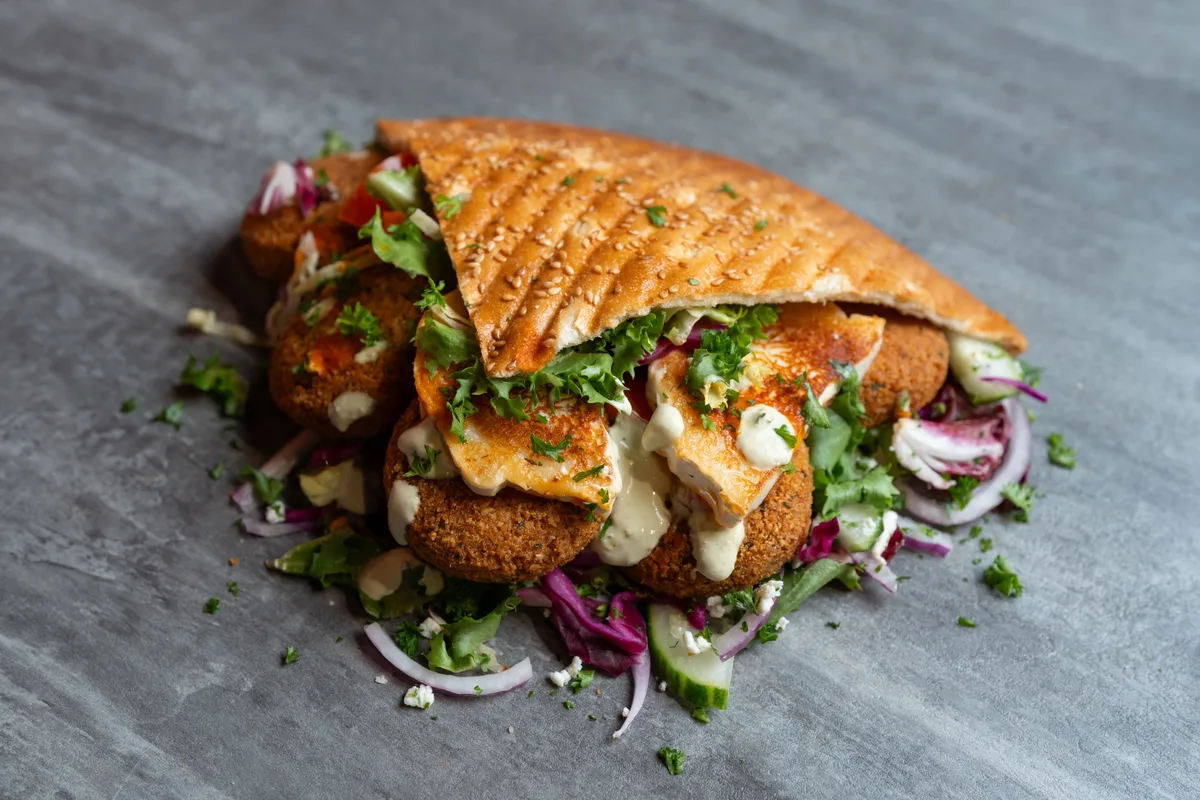 Chevre-Falafer Pita-ateria