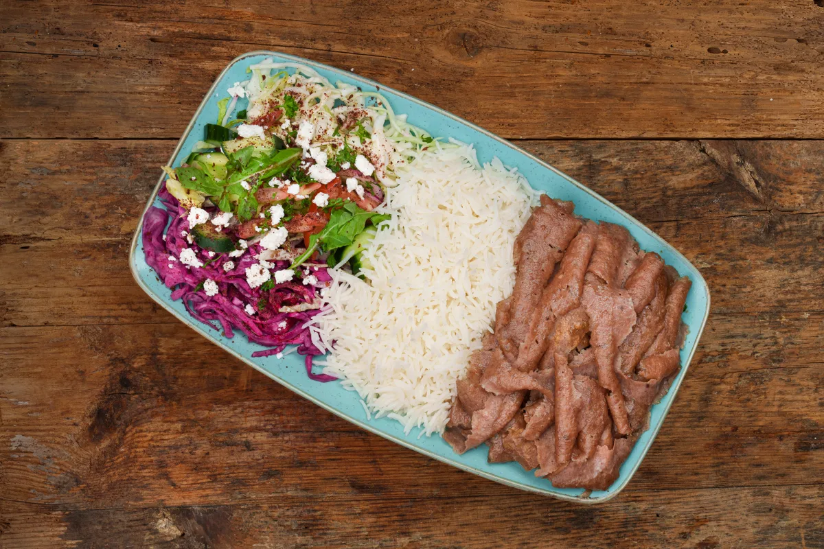 Kebab Döner and Rice