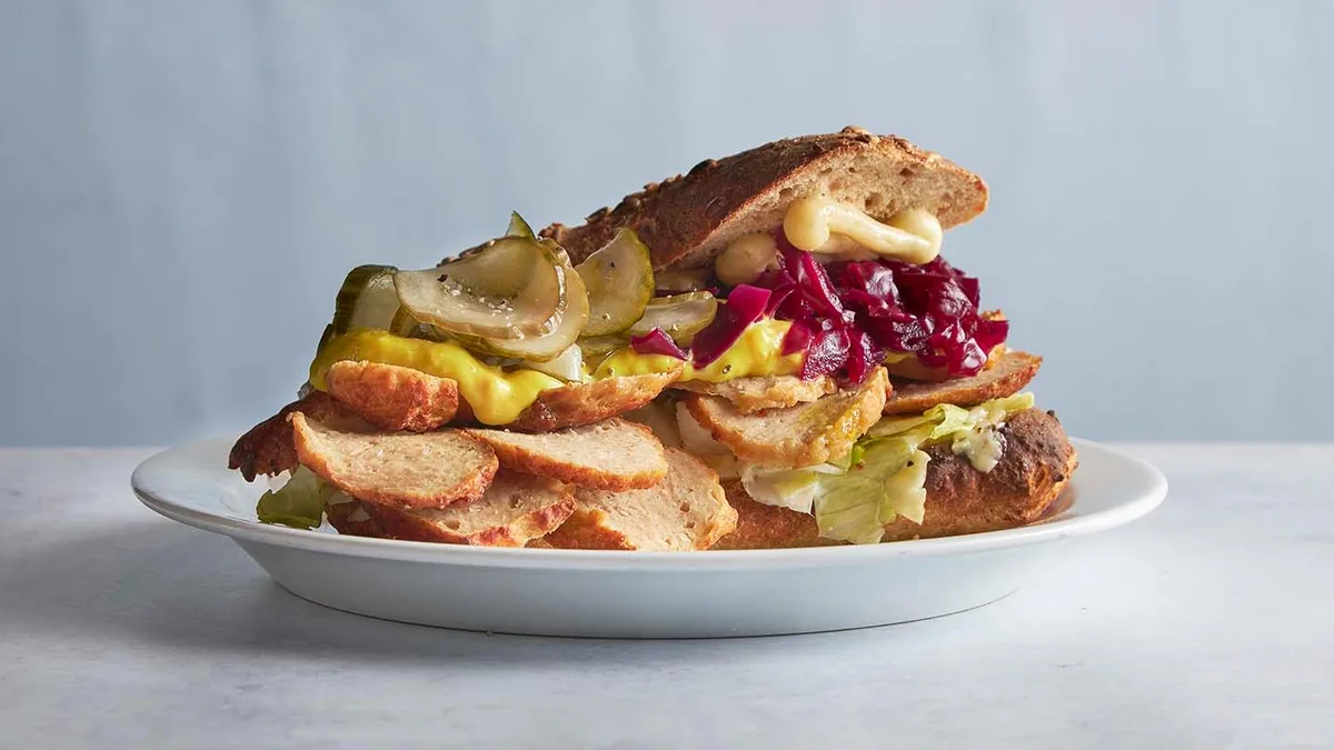 Sandwich frikadelle