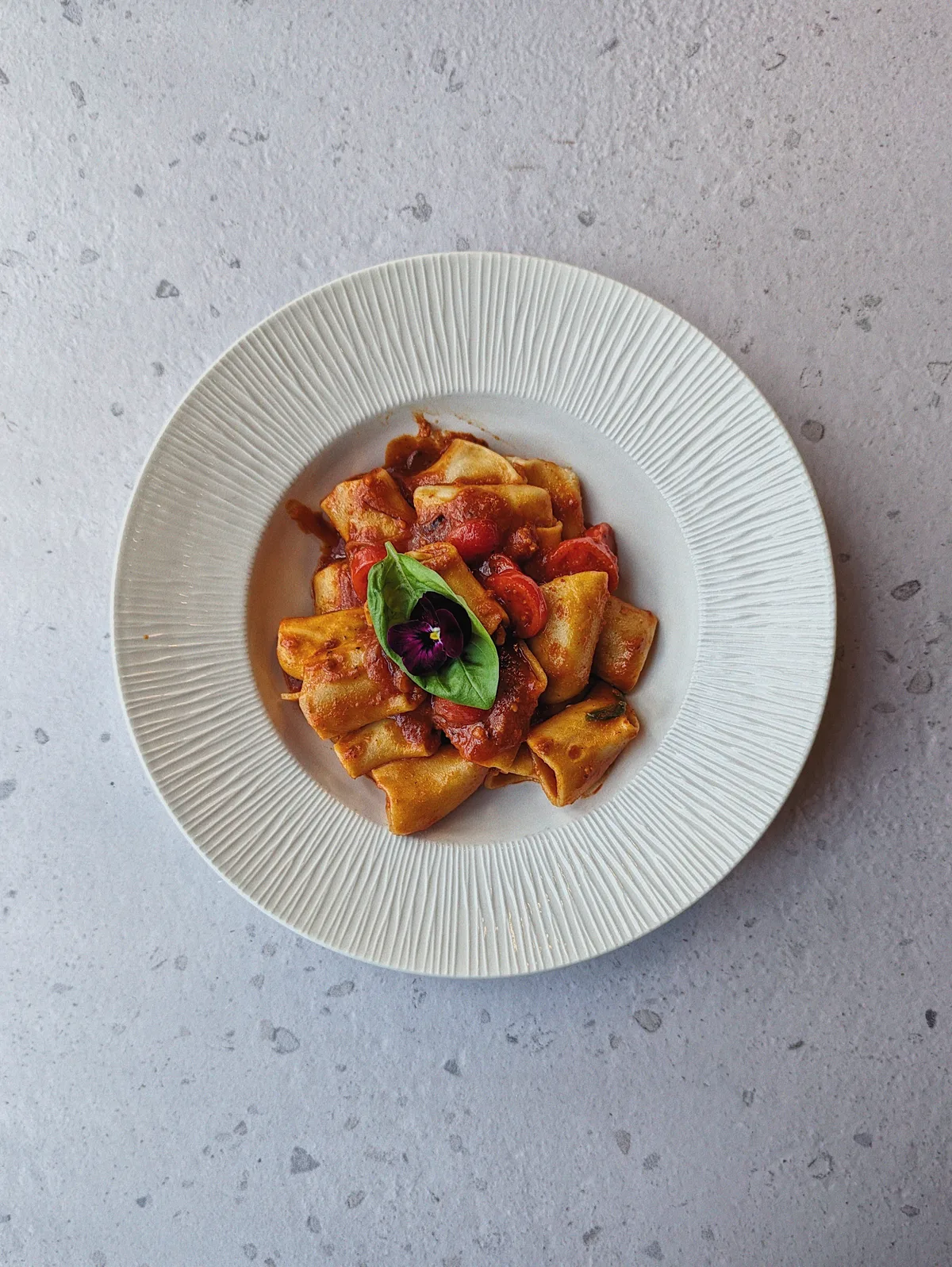 Paccheri Pomodoro and Nduja