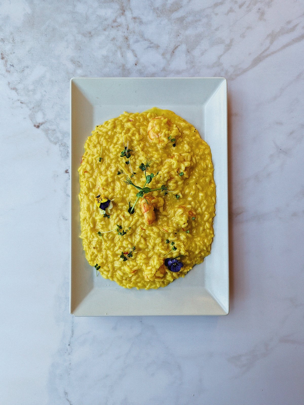 Risotto gamberi e zafferano