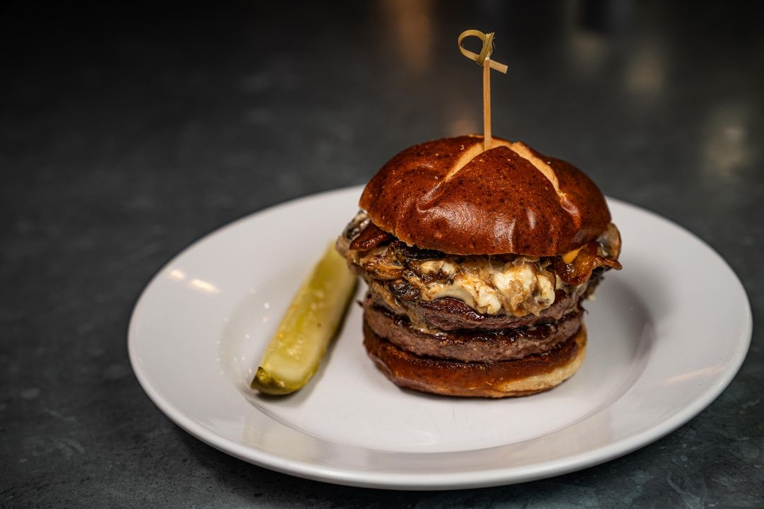 Le Bleu Burger + Fries