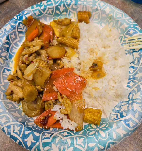 Pad Thai Yellow Curry Chicken