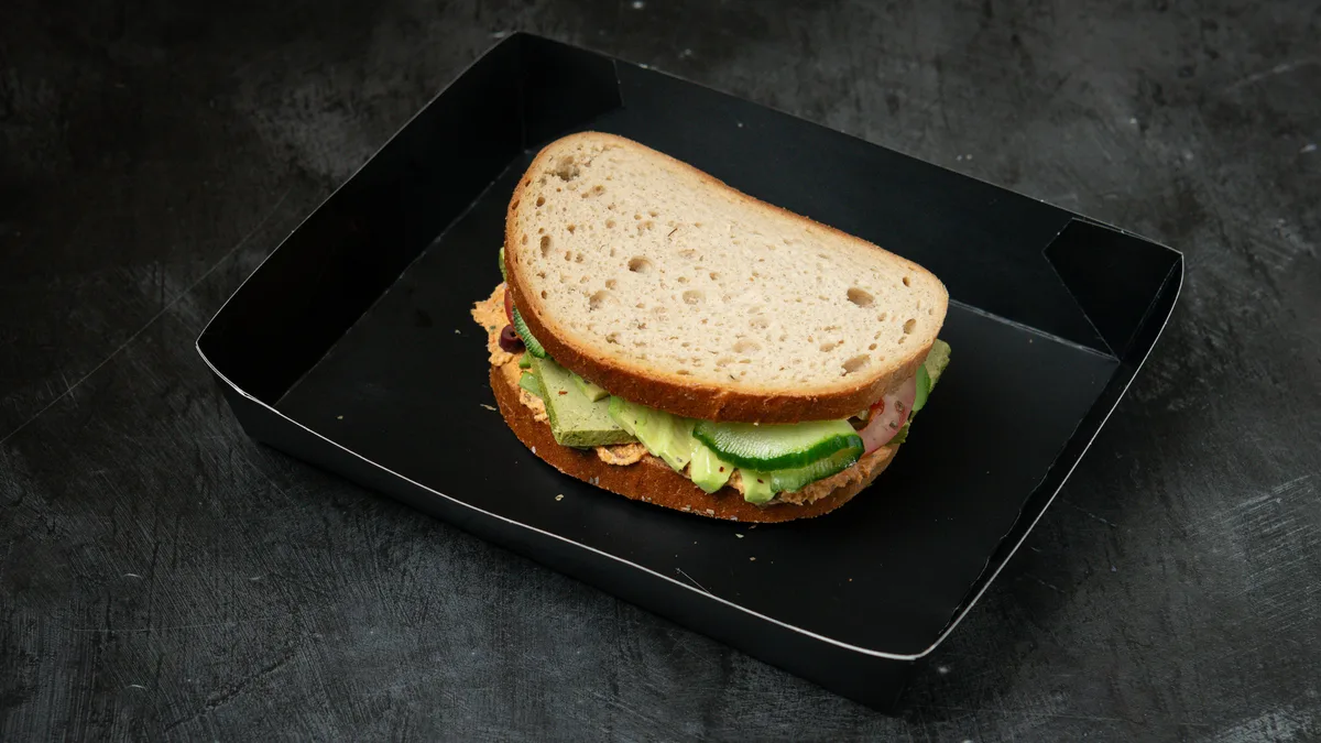 Hummus and Avocado Sandwich