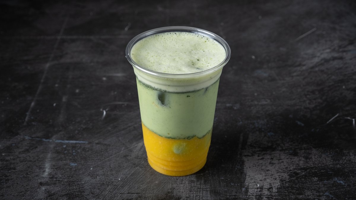 Matcha Mango or Strawberry Ice Latte