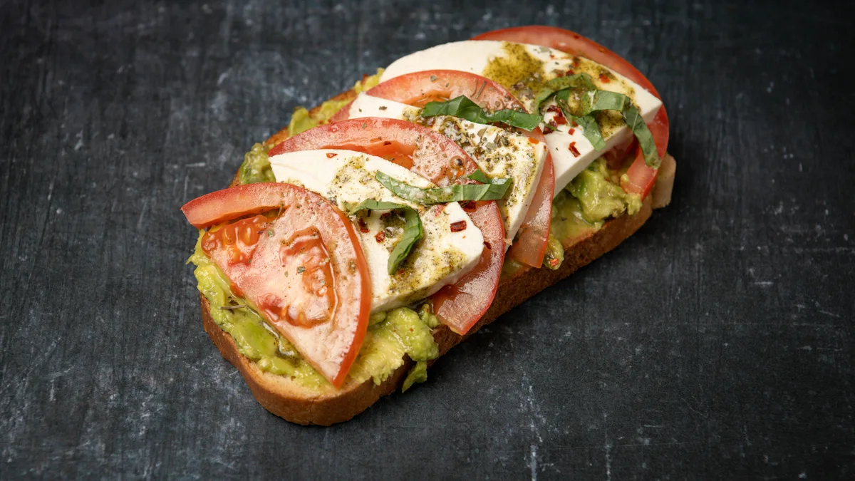 Open Caprese Sandwich
