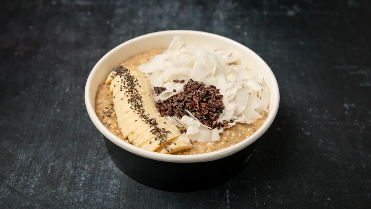 Peanut or Almond Butter Porridge Bowl