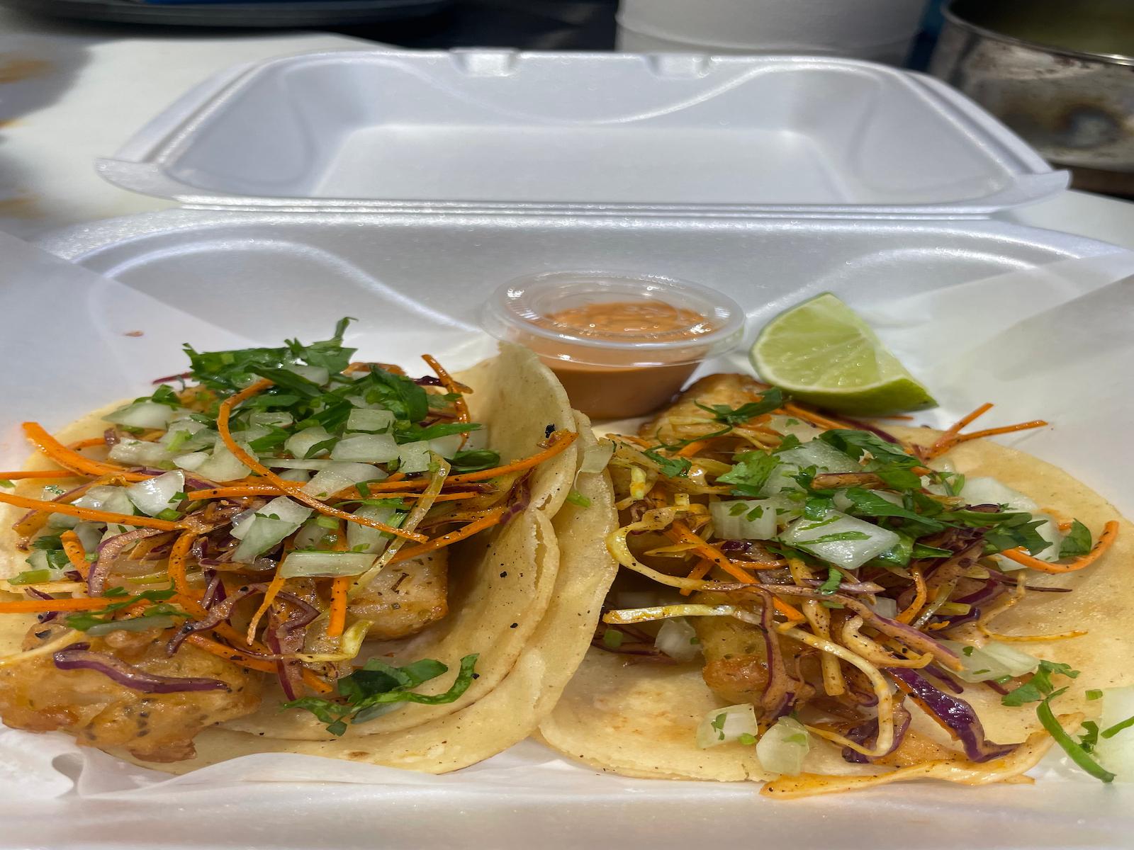 Baja Fish Tacos (2 Tacos Per Order)
