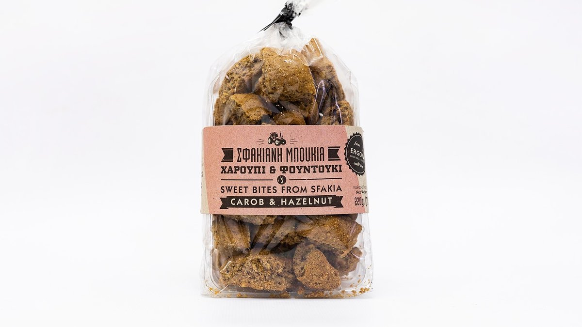 Ergon Carob and Hazelnut Bites From Sfakia 220g