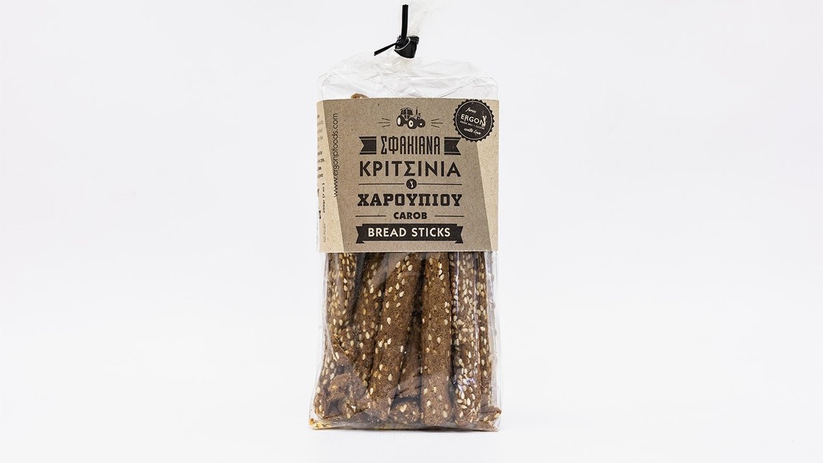 Ergon Carob Breadsticks From Sfakia 200g