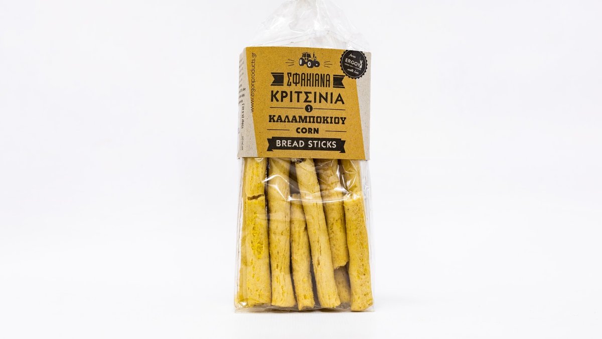 Ergon Corn Breadsticks From Sfakia 150g