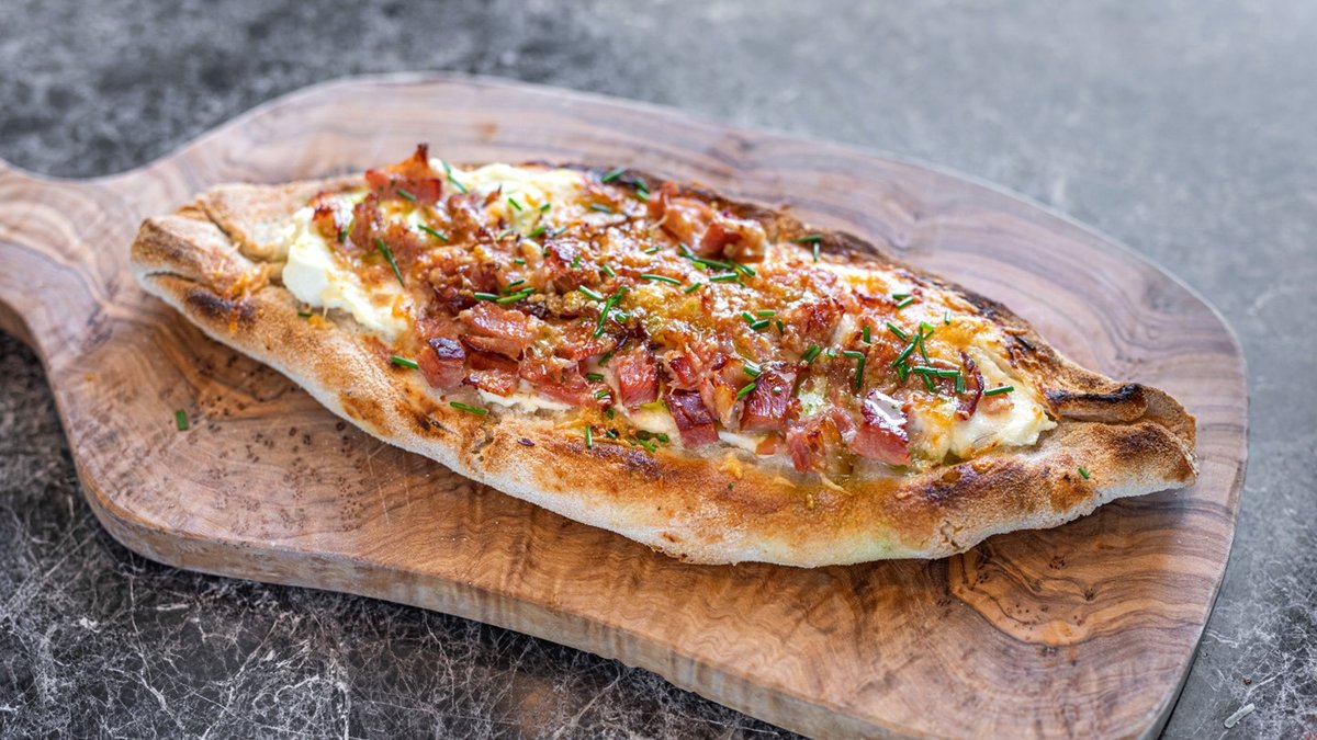 Smoked Pork, and Cream Cheese Peinirli