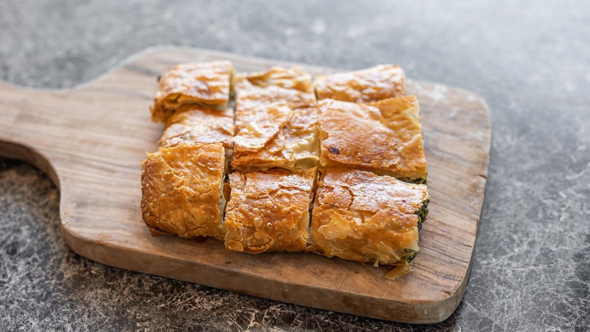 Spinach and Feta Bougatsa