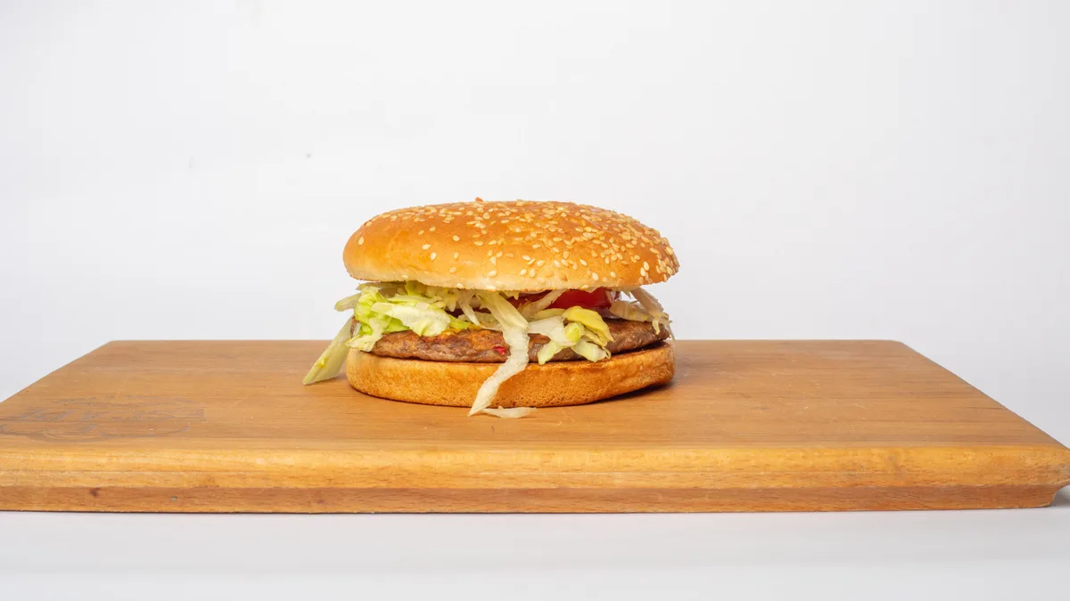 Bacon burger menu