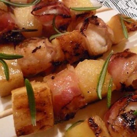 Espeto de Porco com Bacon