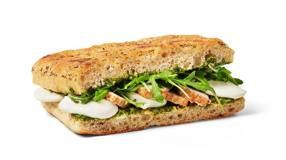 Focaccia med Kylling og Mozzarella