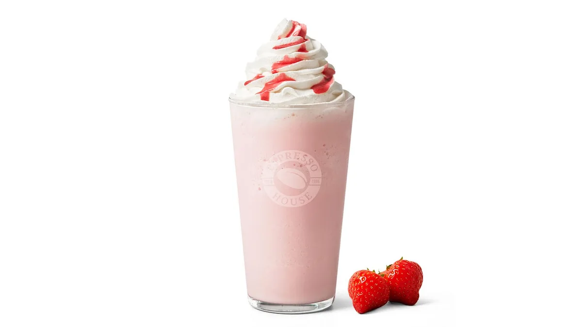 Vegansk Frapino Jordbær and Vanilje
